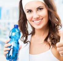 Вода после тренировки при похудении